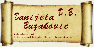 Danijela Buzaković vizit kartica
